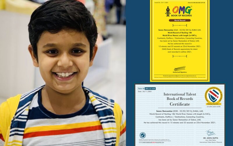 Sanav Ramsankar, 8-year-old Indian creates World Record