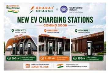 Bharat Charge Announces Association with South Central Railway to Expand Ultra-Fast EV Charging Network
