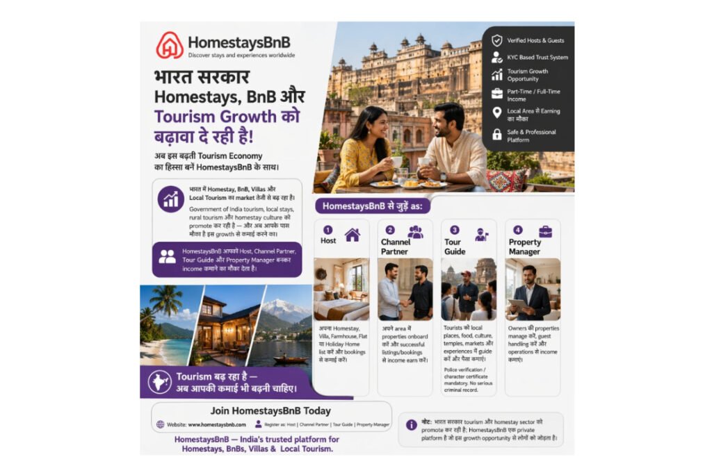 HomestaysBnB Sets Out to Transform Indian Tourism With a Trust-Driven, Opportunity-First Platform